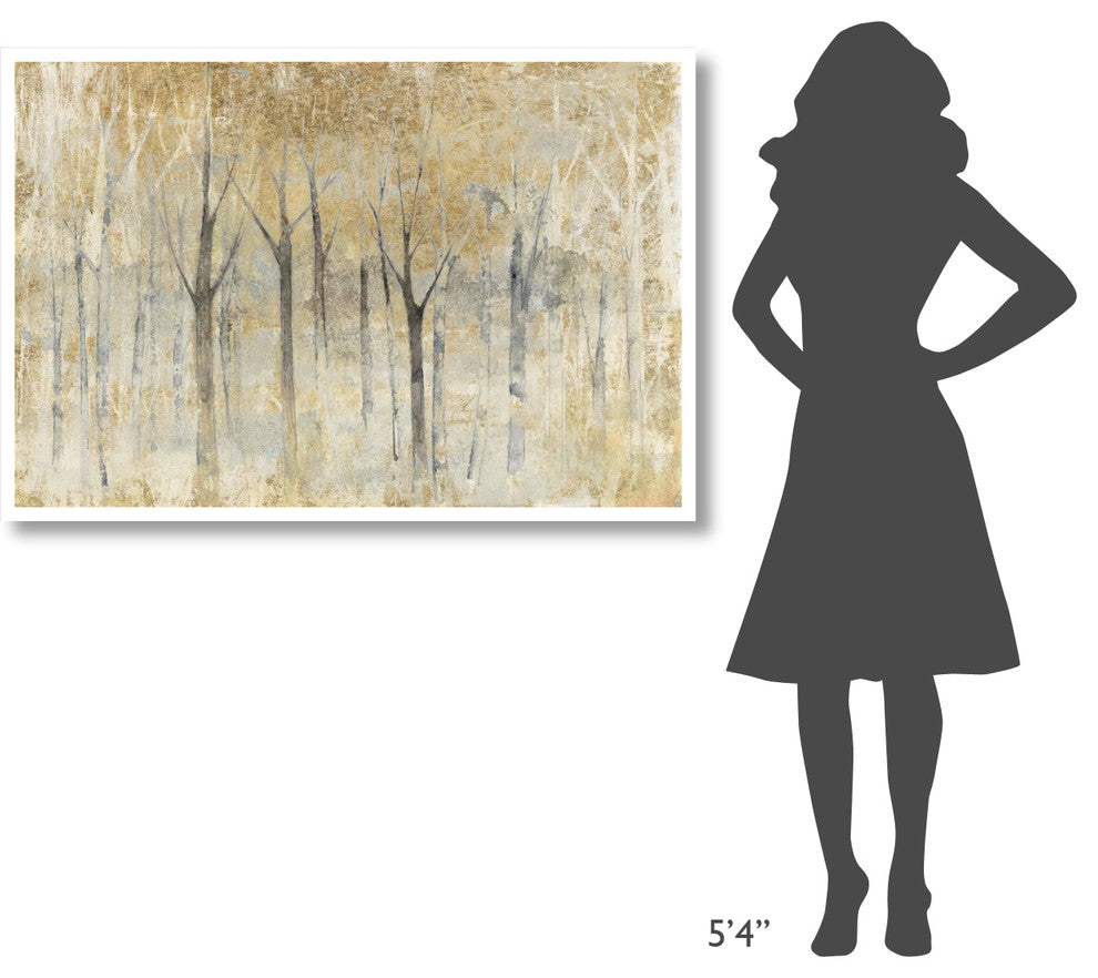 "Seasons End Gold" Digital Paper Print by Avery Tillmon, 50"x34"