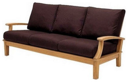 2-Piece Somer: Sofa, Sofa Lounge Arm Chair, With Natural Sunbrella Cushion