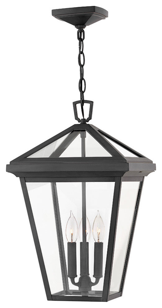 Hinkley Alford Place 19.5" Large Outdoor LED Hanging Lantern, Museum Black