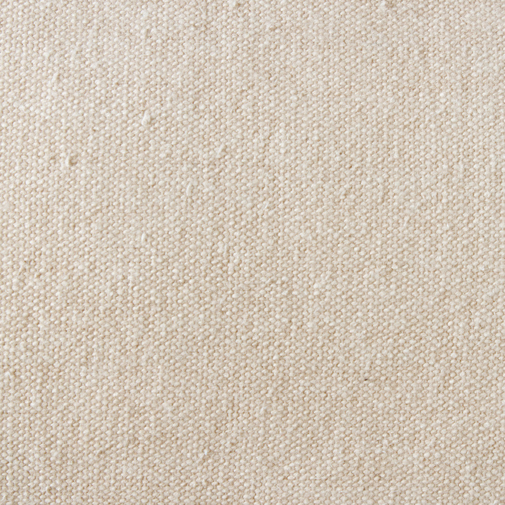 Ox Bay Handwoven Beige Solid Organic Cotton Pillow Cover, 14"x36"