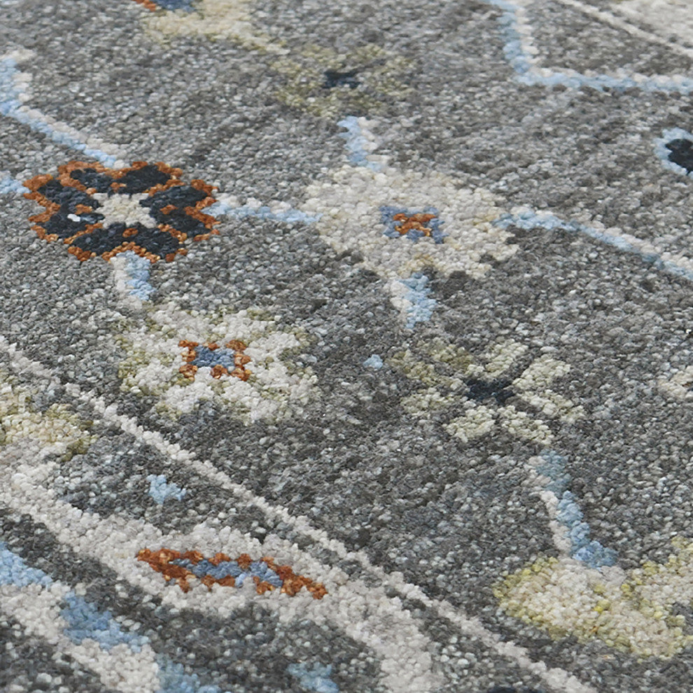 Bristol Maneux Area Rug Gray, 9' X 12'