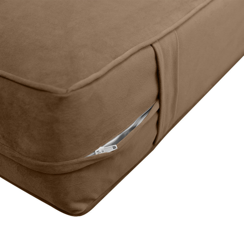 Same Pipe 6" Twin-XL 80x39x6 Velvet Indoor Daybed Mattress |COVER ONLY|-AD308