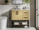 Home Living 32" Single Bathroom Vanity, Honey Brown