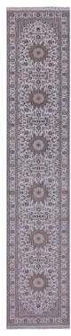 2' 8" X 13' 4" Persian Nain Hand Knotted Wool & Silk Runner Rug - Q14755
