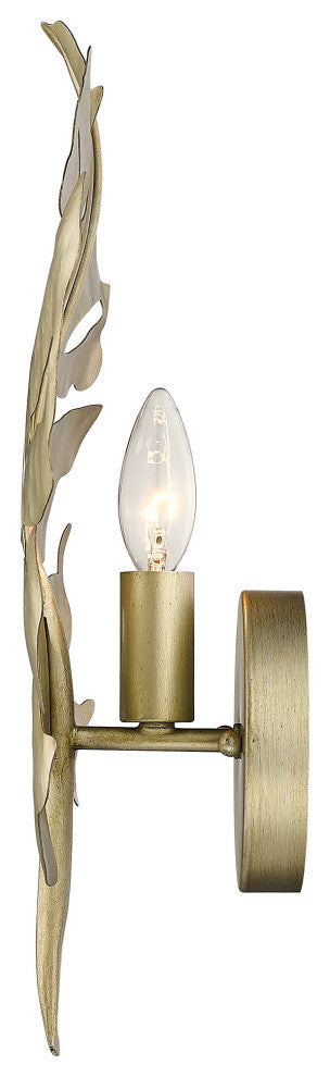 Aruba 1 Light Wall Sconce White Gold