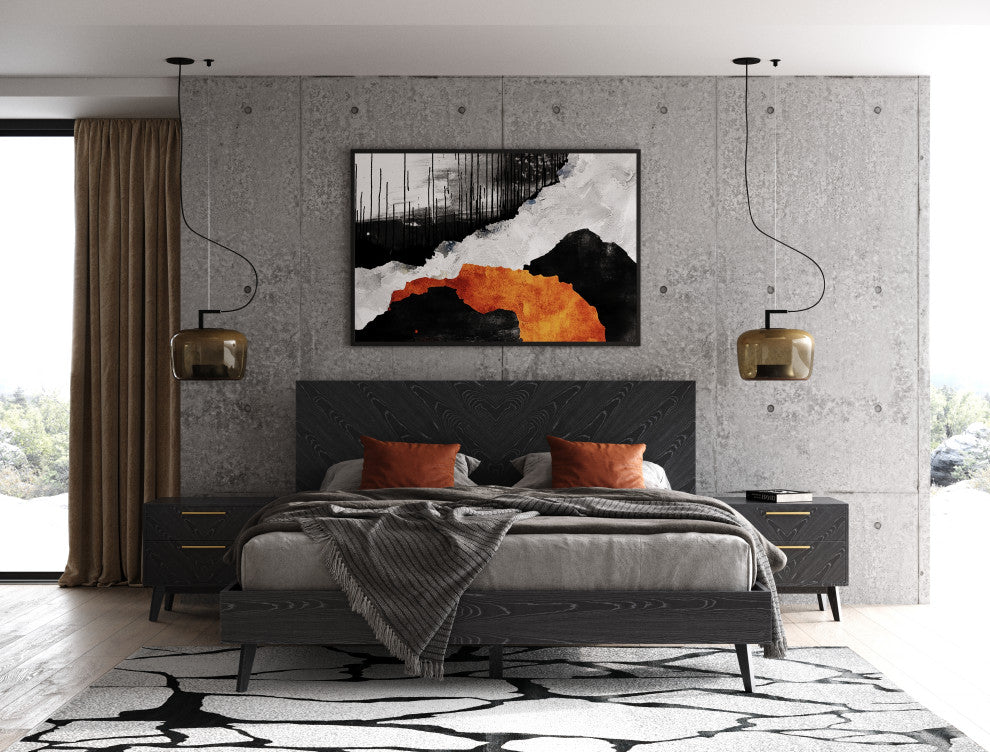 Modrest Diana Modern Grey Ash Bed, King