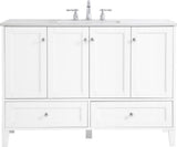 Traditional White Bathroom Vanity 48"