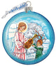 Hand Painted Scenic Glass Ornament Guardian Of Music Angel