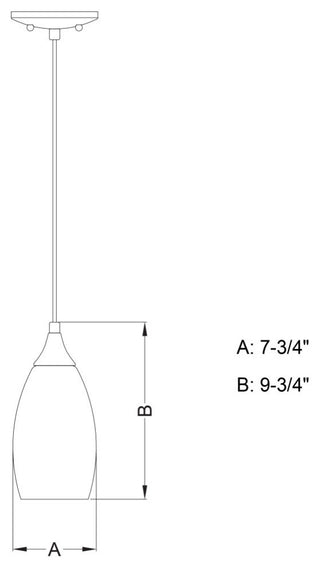Milano 4.75" Mini Pendant Caribbean Swirl Glass Satin Nickel