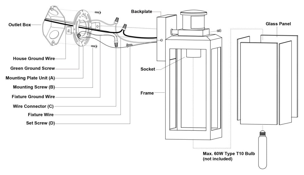 Vaxcel Lighting T0708 Kinzie 18" Tall Dusk-to-Dawn Photocell Wall - Textured