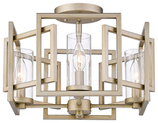 Marco Flush Mount White Gold