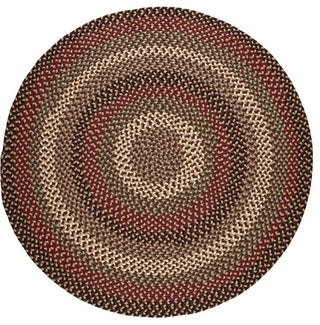 Rhody Rug Mayflower Rug, Sangria, 8' Round