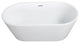 Acrylic Freestanding Soaking Bathtub, White, 67"