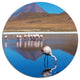 Beautiful Flamingos In Bolivia, African Landscape Round Wall Art, 11"