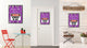 Beware Of Cat Danger Sign, Canvas, Picture Frame, 22"X29"
