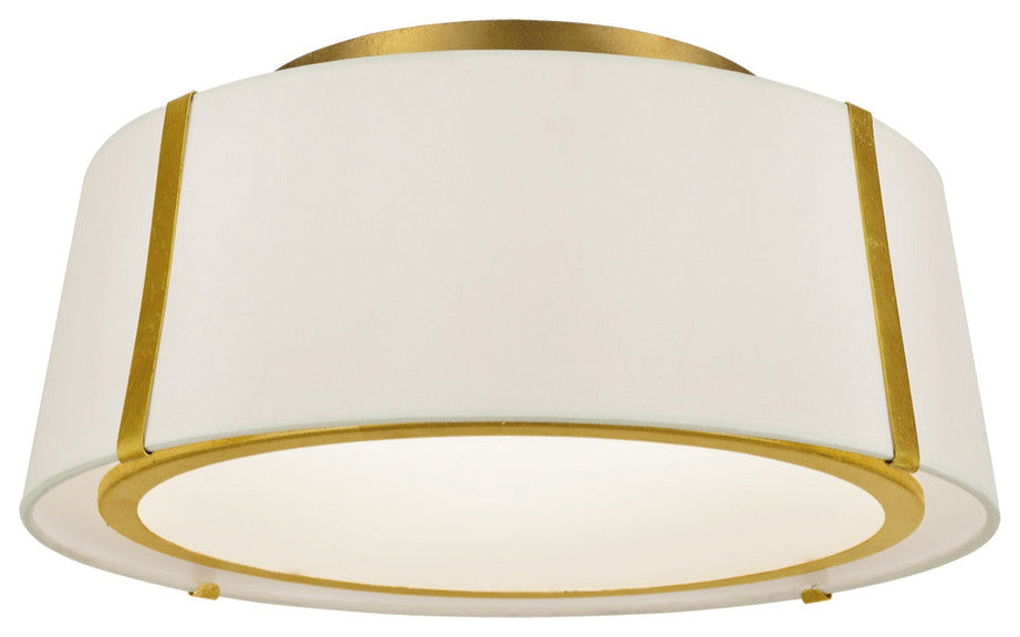 Crystorama FUL-905-GA, 3-Light Ceiling Mount, Antique Gold