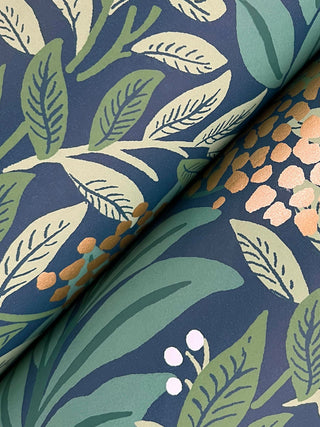 Highgrove Navy Wallpaper