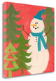 "Snowman On Red" By Linda Woods, Giclee Print on Gallery Wrap Canvas