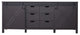 Marsyas 80" Brown Bathroom Bath Storage Vanity Cabinet Only