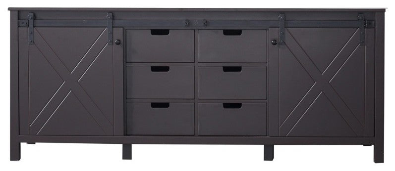 Marsyas 80" Brown Bathroom Bath Storage Vanity Cabinet Only