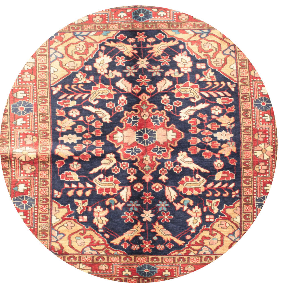 Ahgly Company Indoor Round Traditional Area Rugs, 4' Round