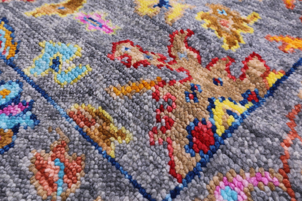 Runner Handmade Turkish Oushak Wool Rug 2' 7" X 7' 6" - Q16128