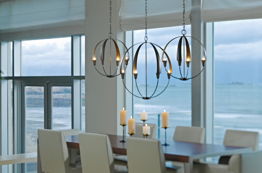 Cirque Large Chandelier, Dark Smoke Finish
