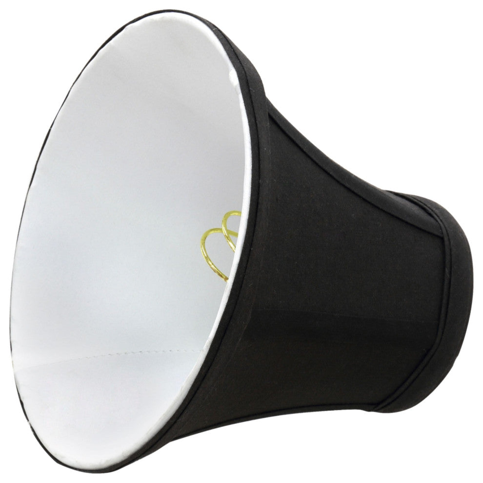 30034-2 Small Bell  Chandelier Clip On Lamp Shade Black 3"x6"x5"