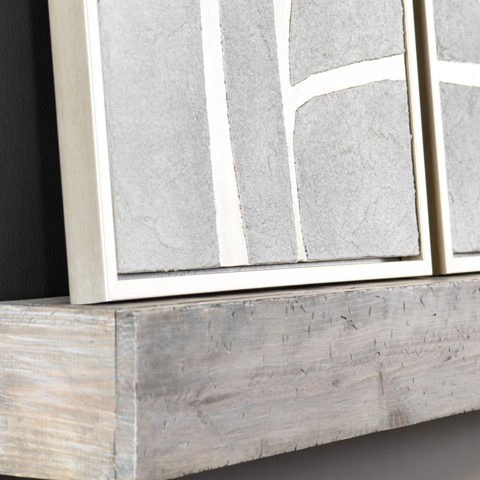 Silverlines Canvas 2-Piece Wall Art With Silver Frame