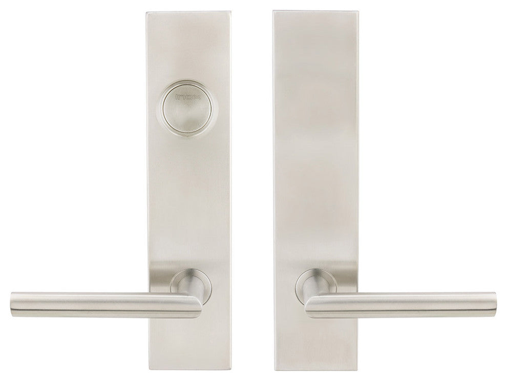 Stockholm Lever, Tubular Dummy Entry, Dummy Cylinder, RH, Satin Stainless Steel