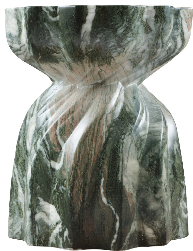Caserta Finished Concrete Indoor/Outdoor End / Side Table, Green