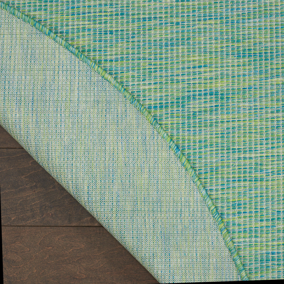 Nourison Positano Contemporary Area Rug, Blue/Green, 6'xround