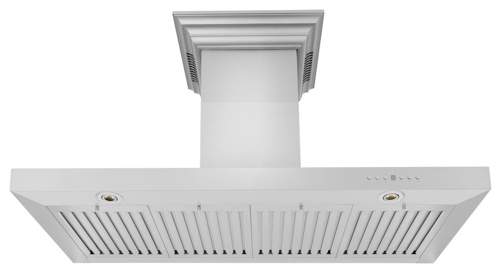 ZLINE 48" Ducted Vent Wall Mount Range Hood With Built-in CrownSound