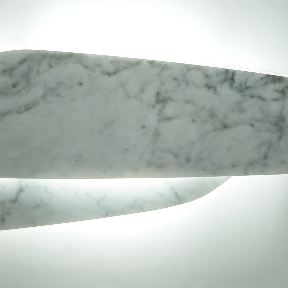 Futuristic LED Marble Wall Lamp in American Style, Living Room, Bedroom