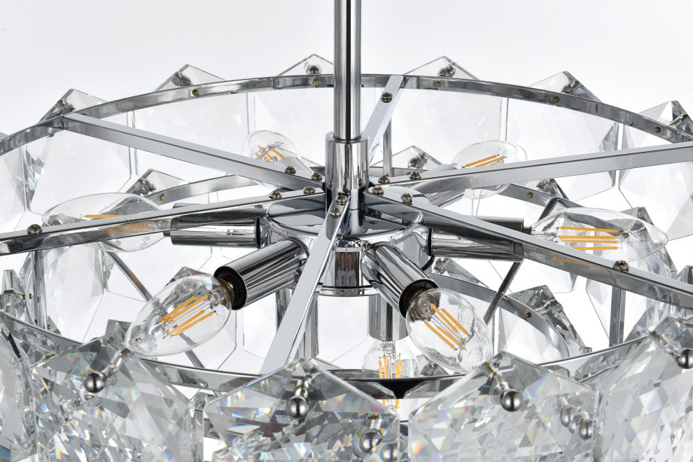Home Living 20" Chandelier, Chrome
