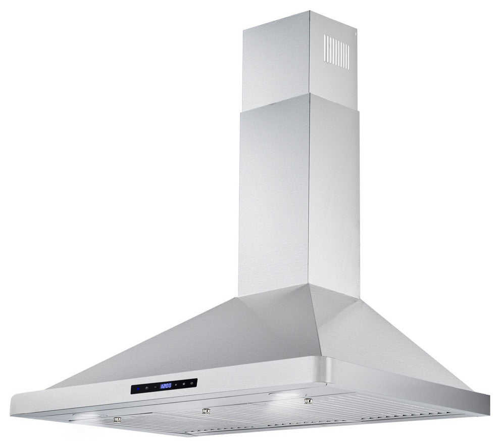 2-Piece Kitchen, 30" Dual Fuel Range and 30" Wall Mount Range Hood