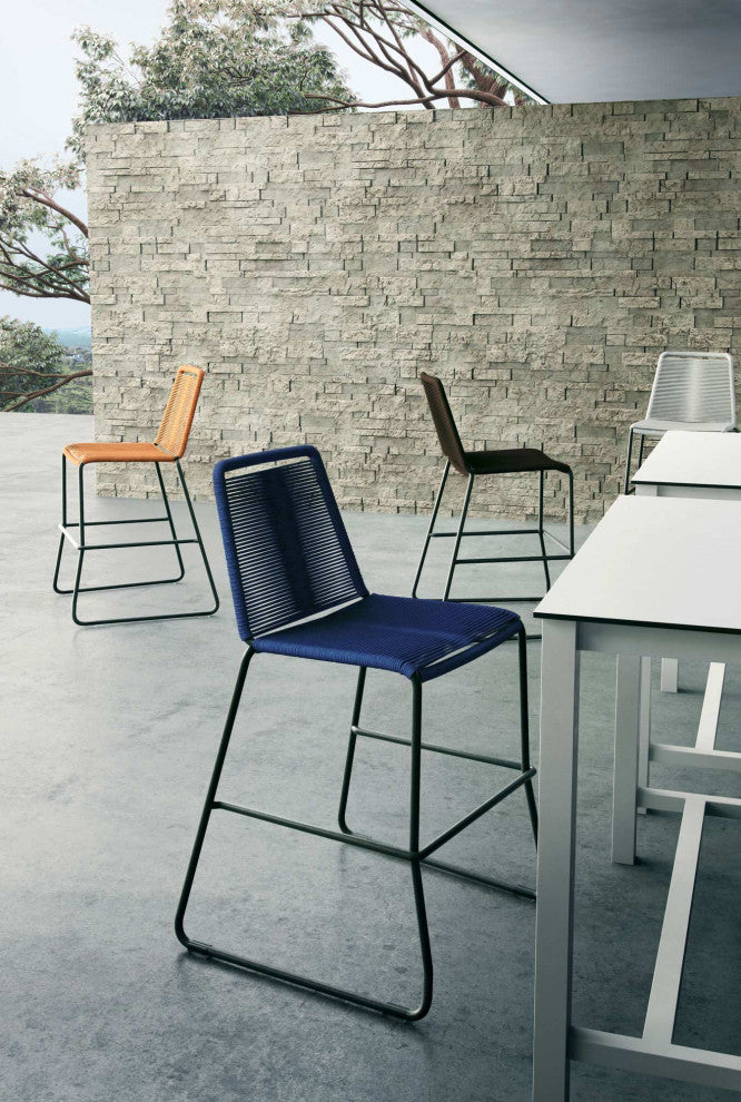 Barclay Counter Stool, Blue Cord