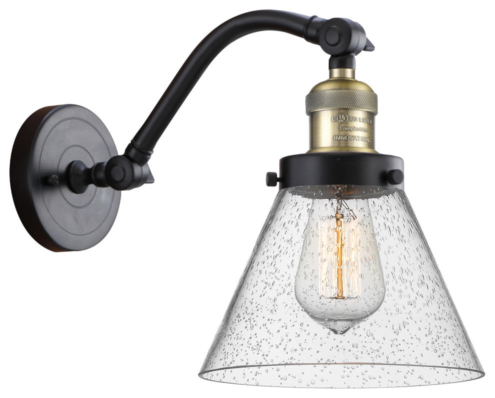 INNOVATIONS LIGHTING 515-1W-BAB-G44-LED Large Cone 1 Light Sconce