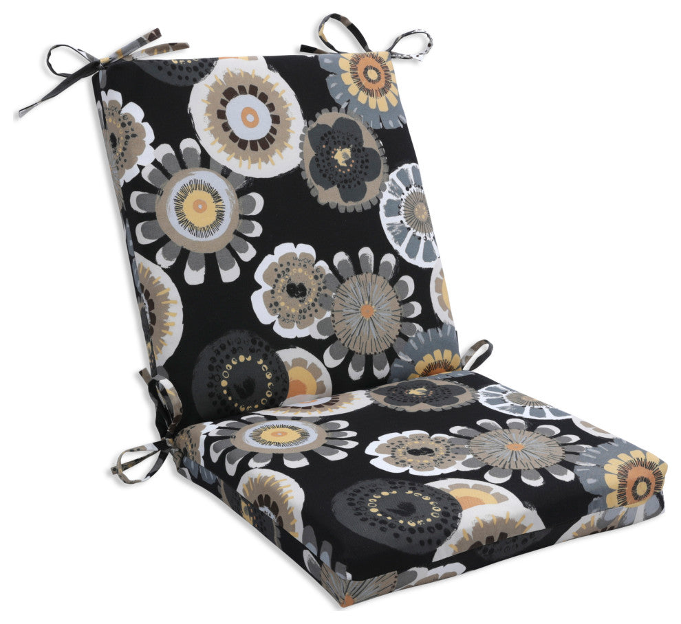 Crosby Squared Corners Chair Cushion, Black