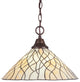 1-Light Chain Hung Pendant, Bronze/Sandhill Art