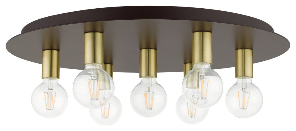 Bronze Transitional, Versatile, Modern, Urban, Minimal Flush Mount