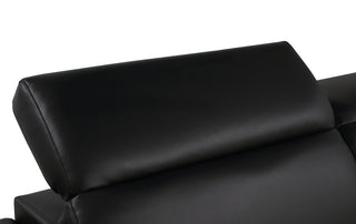 Oliver Genuine Loveseat, Black