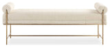 Uttermost Bolster Pearl White Bench