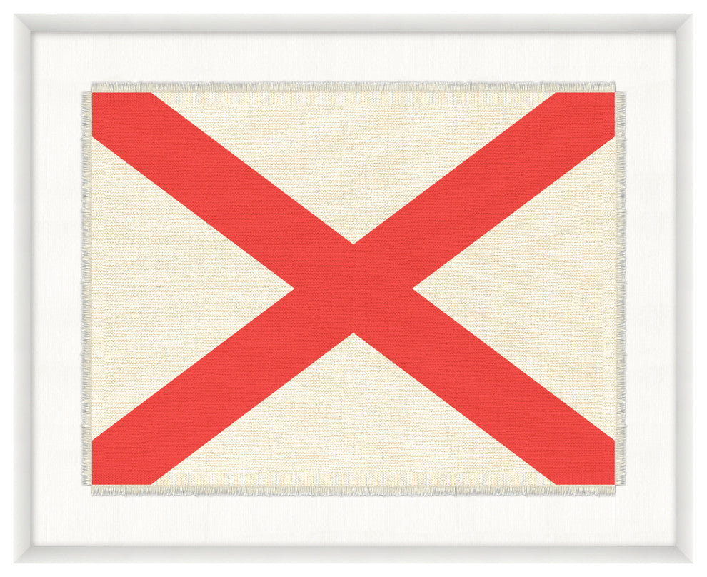 Nautical Flag Textile V, Giclee Reproduction Artwork