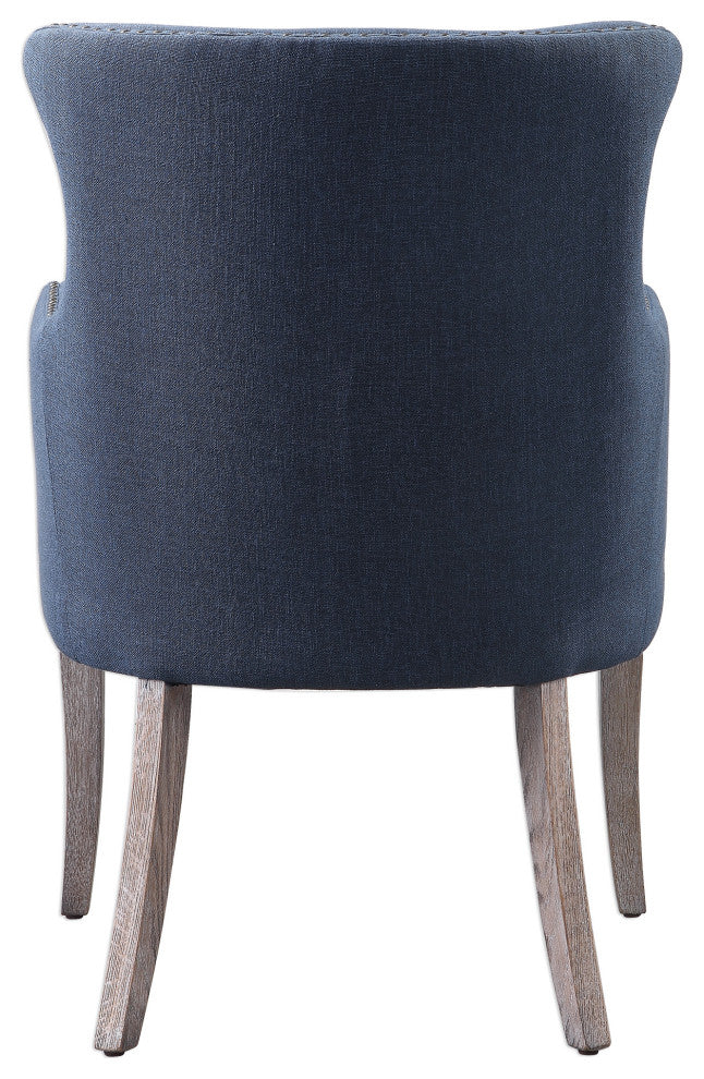 Uttermost Yareena Blue Wing Chair