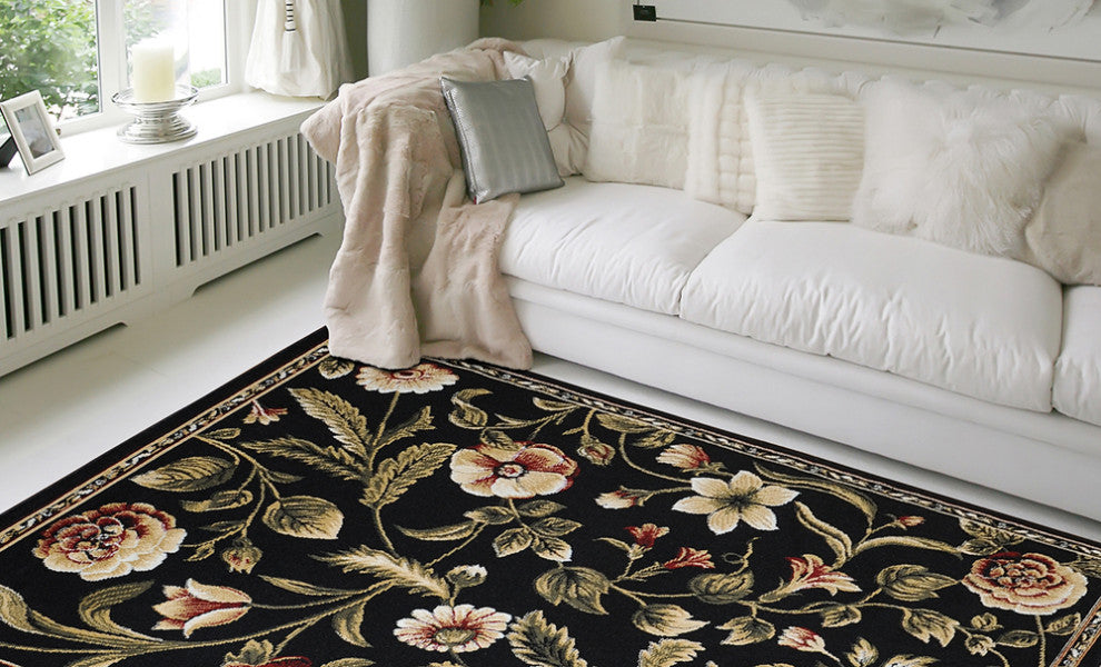 Home Dynamix: Optimum Rug: 11029-450 Black: Actual 7' 8" x 10' 4"
