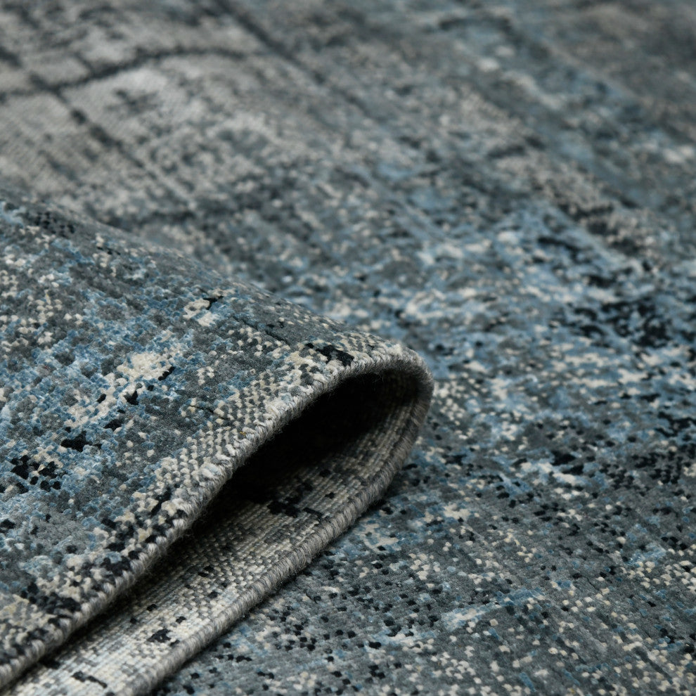 Dazzle Area Rug, Dark Blue, 2' x 3', Abstract