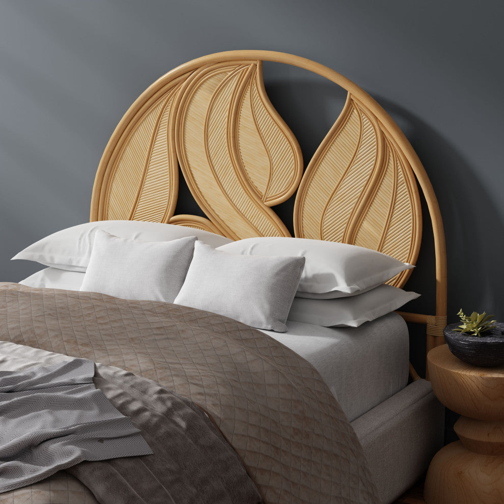 Palm Springs Rattan Headboard, Natural, Twin Size