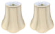 Royal Designs Bottom Scalloped Bell Lamp Shade, Beige, 5x10x8.25, Set of 2