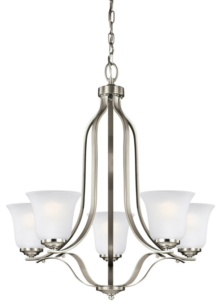 Generation Lighting 3139005 Emmons 5 Light 24"W Chandelier - Brushed Nickel